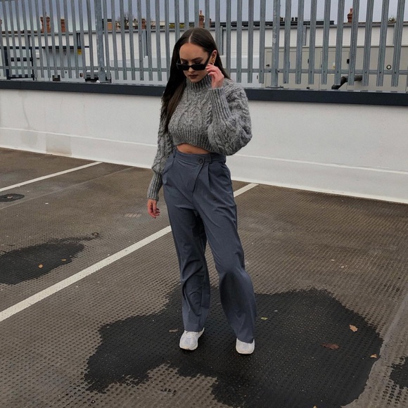 NWT Zara Cropped Cable Knit Sweater - Picture 7 of 10